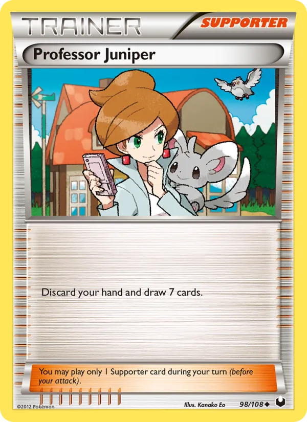 Kartu Professor Juniper dari Dark Explorers, nomor 98/108
