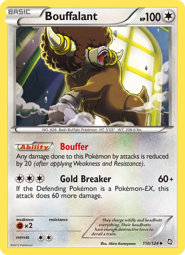 Bouffalant card from Dragons Exalted, number 110/124