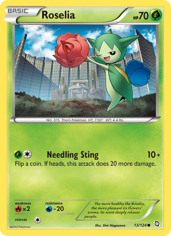 Roselia card from Dragons Exalted, number 13/124