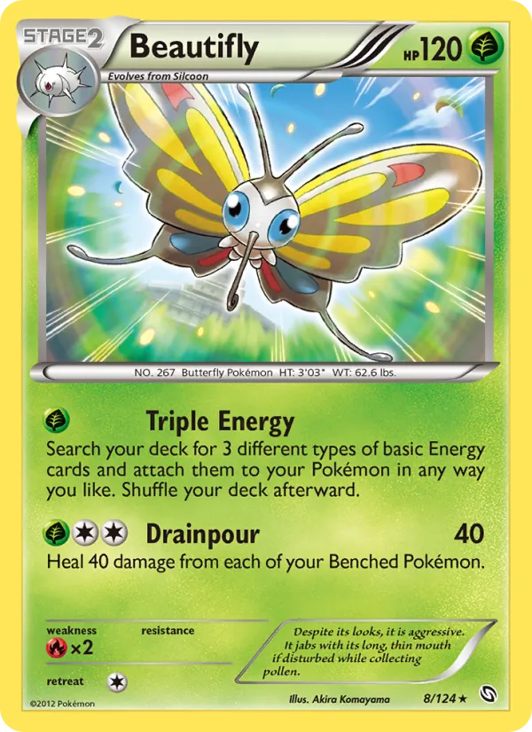 Kaart Beautifly uit Dragons Exalted, nummer 8/124