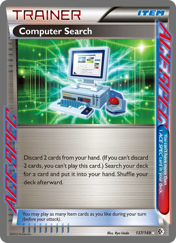 Computer Search card from Boundaries Crossed, number 137/149