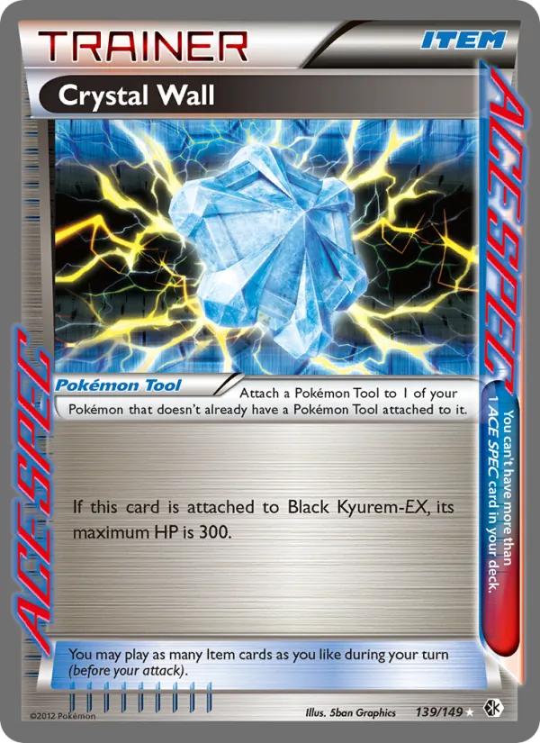 Kartu Crystal Wall dari Boundaries Crossed, nomor 139/149