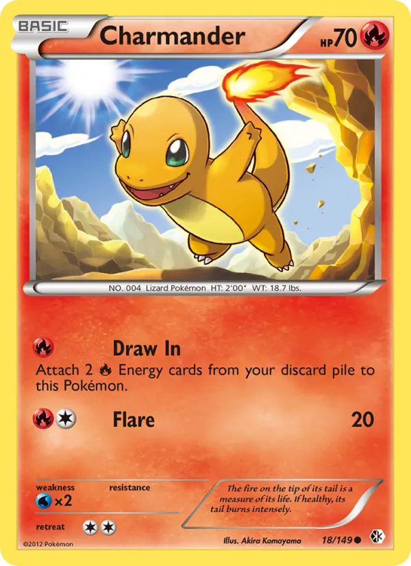 Kaart Charmander uit Boundaries Crossed, nummer 18/149