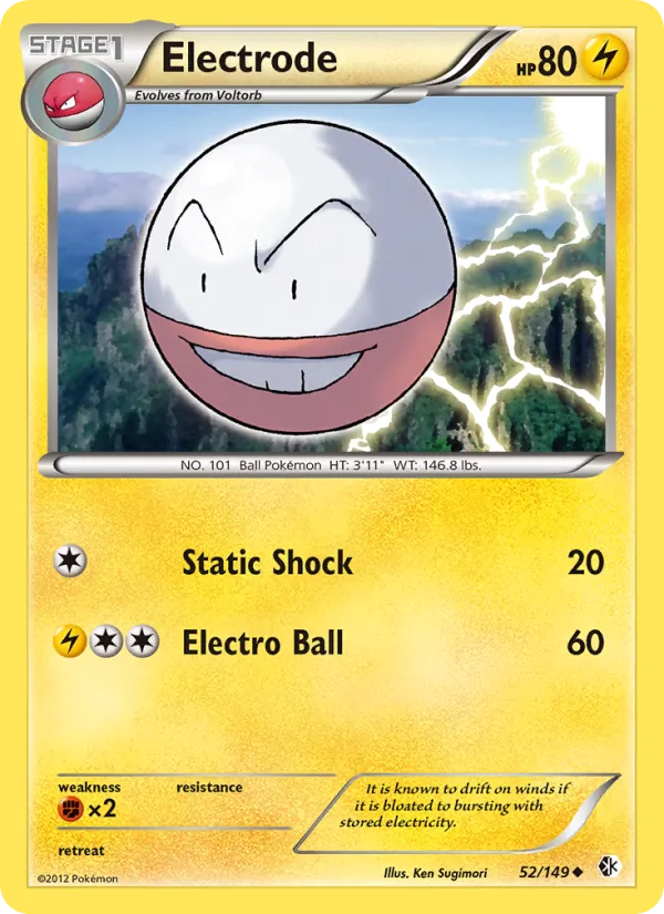 Kartu Electrode dari Boundaries Crossed, nomor 52/149