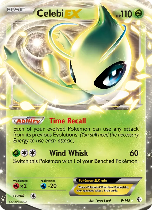 Kartu Celebi-EX dari Boundaries Crossed, nomor 9/149