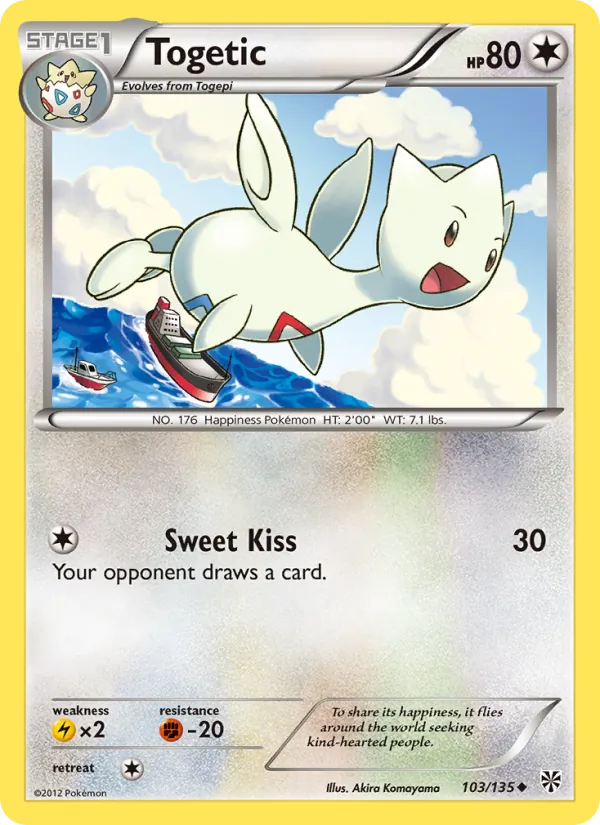 Kaart Togetic uit Plasma Storm, nummer 103/135