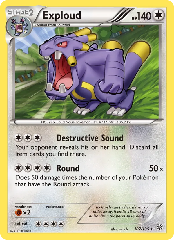 Kartu Exploud dari Plasma Storm, nomor 107/135