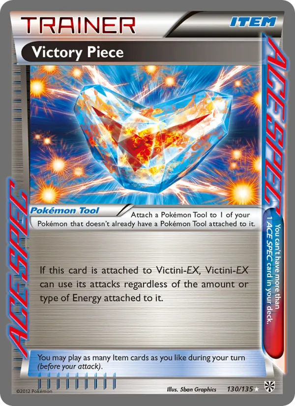 Kartu Victory Piece dari Plasma Storm, nomor 130/135