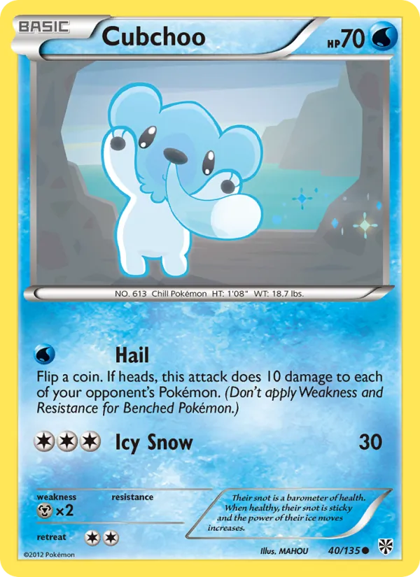Kaart Cubchoo uit Plasma Storm, nummer 40/135