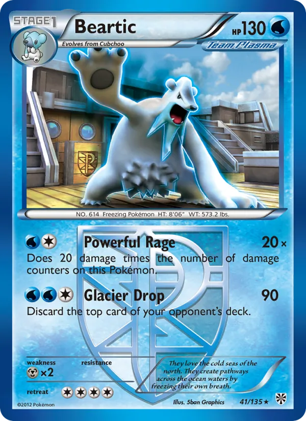 Kartu Beartic dari Plasma Storm, nomor 41/135