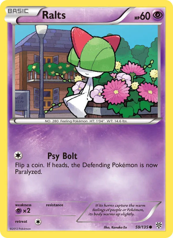 Kaart Ralts uit Plasma Storm, nummer 59/135
