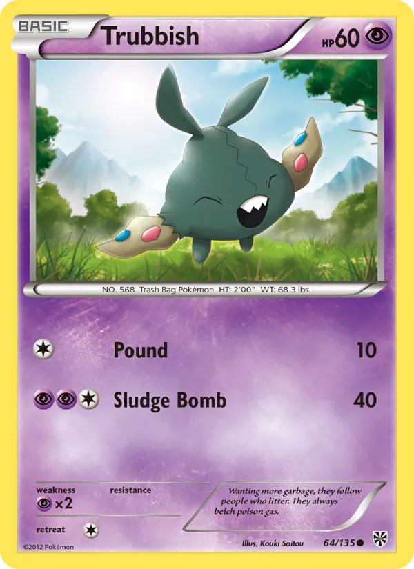 Kaart Trubbish uit Plasma Storm, nummer 64/135