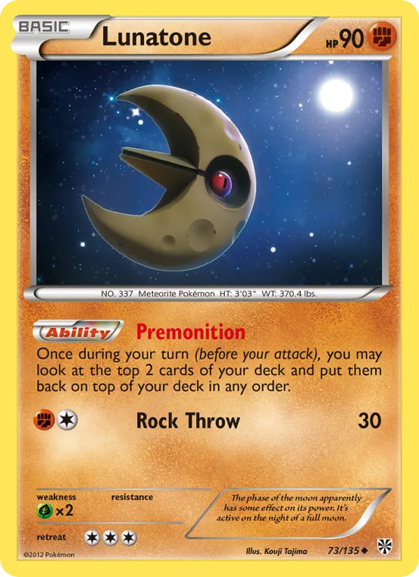 Kartu Lunatone dari Plasma Storm, nomor 73/135