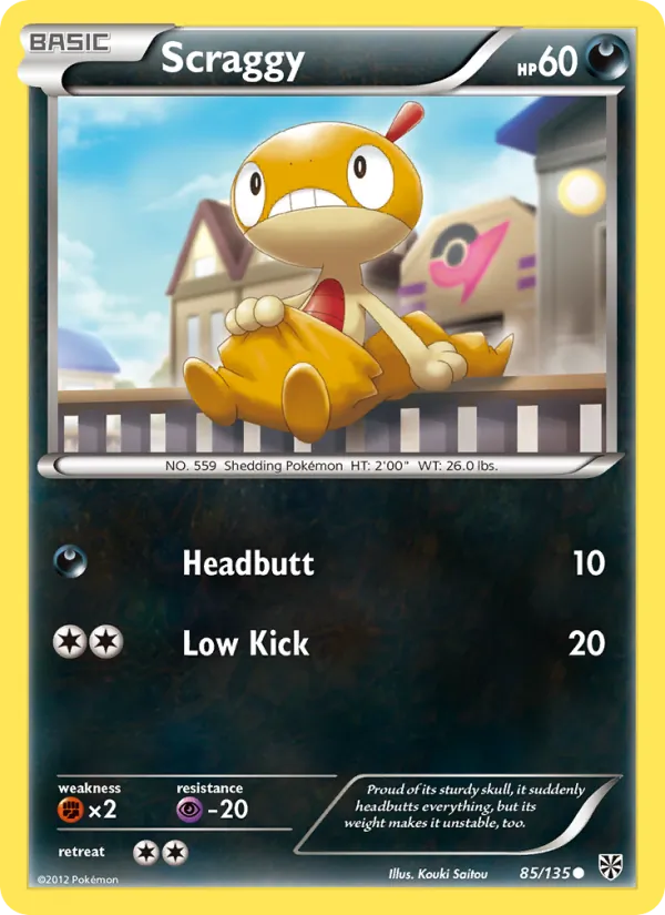Kaart Scraggy uit Plasma Storm, nummer 85/135