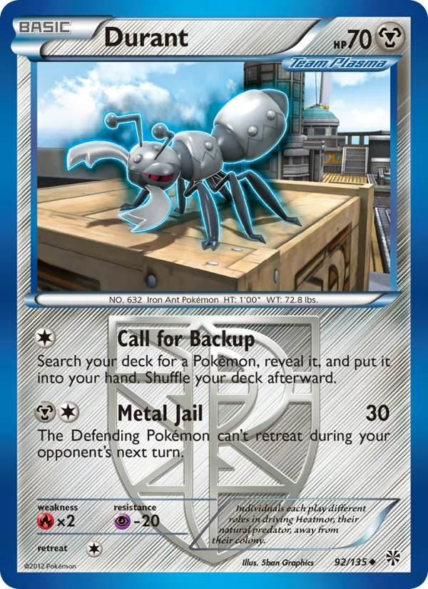 Kaart Durant uit Plasma Storm, nummer 92/135