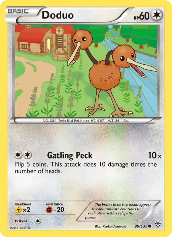 Kaart Doduo uit Plasma Storm, nummer 99/135