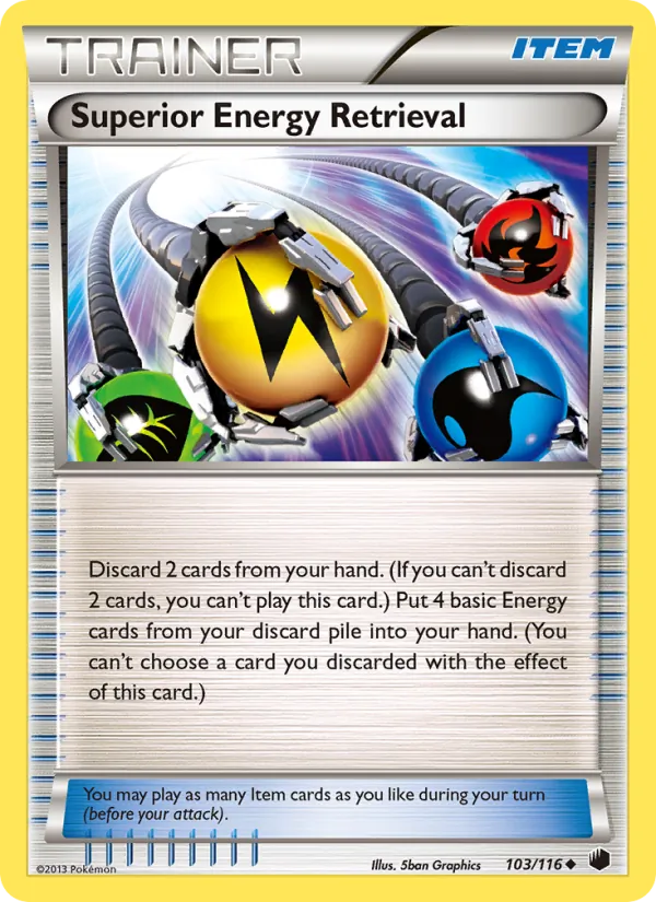 Superior Energy Retrieval card from Plasma Freeze, number 103/116