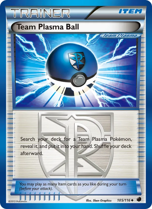 Team Plasma Ball card from Plasma Freeze, number 105/116
