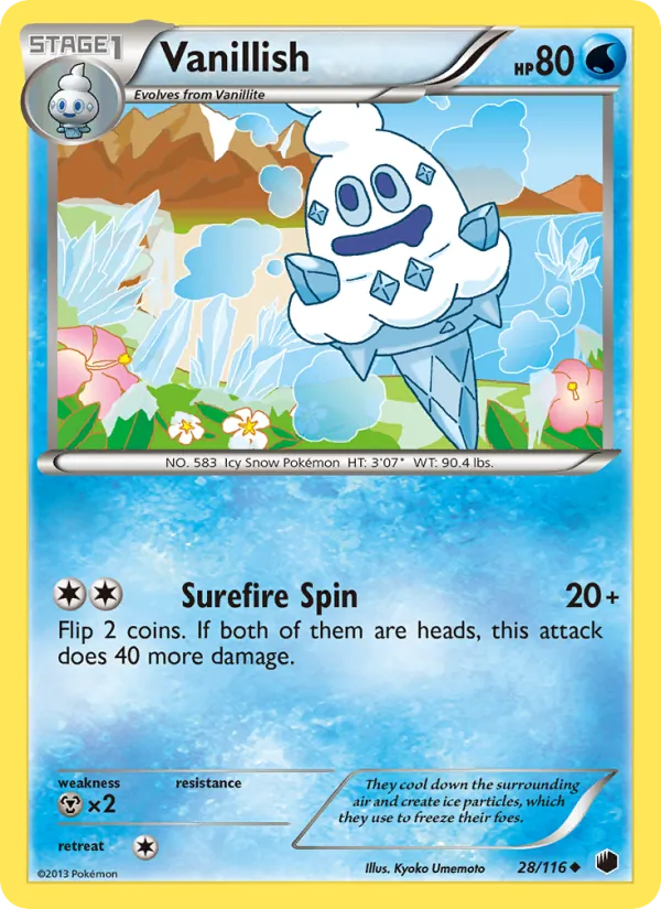 Vanillish card from Plasma Freeze, number 28/116