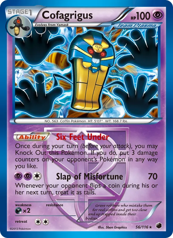 Cofagrigus card from Plasma Freeze, number 56/116