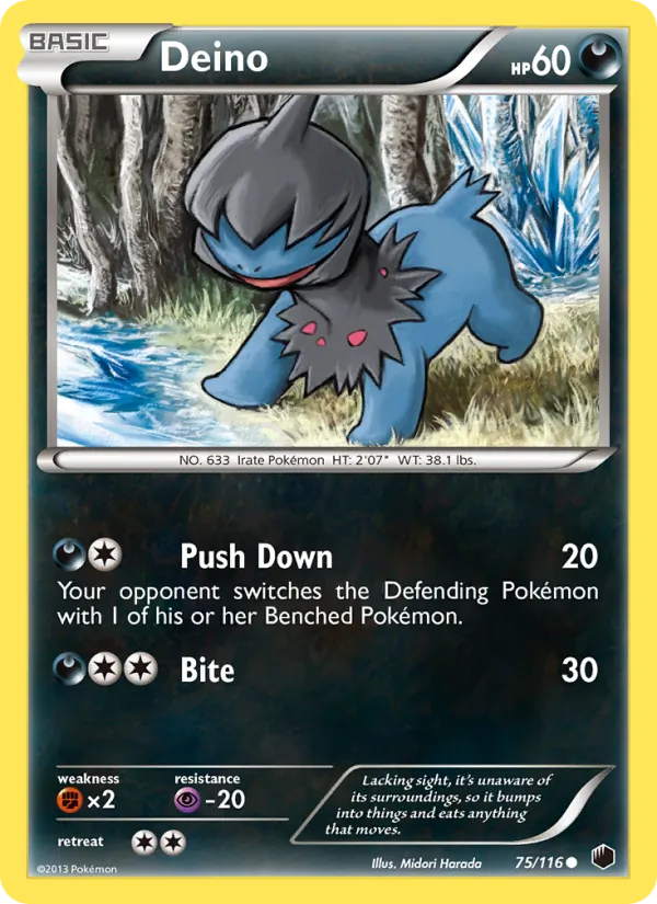 Deino card from Plasma Freeze, number 75/116