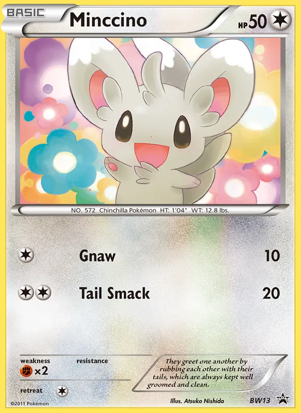 Kartu Minccino dari BW Black Star Promos, nomor BW13/101
