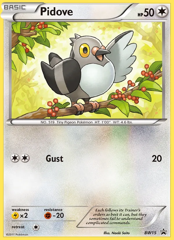 Kartu Pidove dari BW Black Star Promos, nomor BW15/101