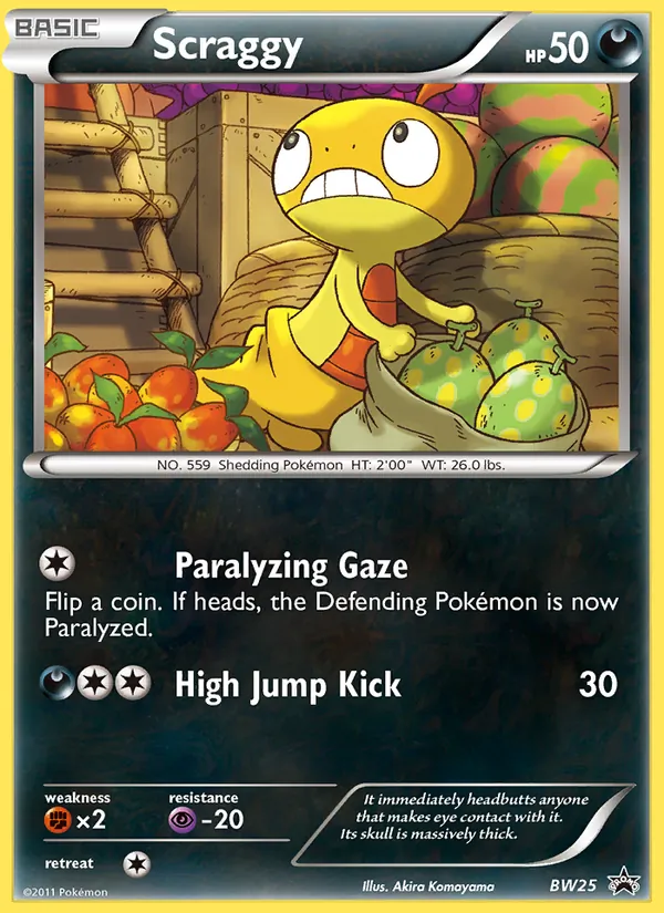 Kaart Scraggy uit BW Black Star Promos, nummer BW25/101