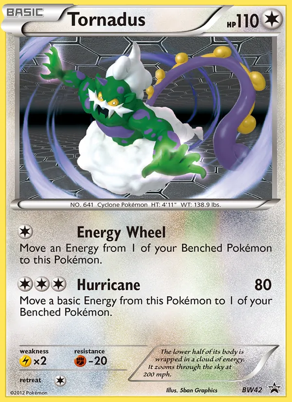 Karte Tornadus aus BW Black Star Promos, Nummer BW42/101
