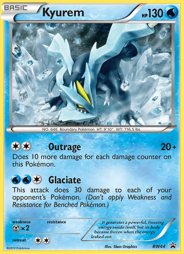 Kaart Kyurem uit BW Black Star Promos, nummer BW44/101