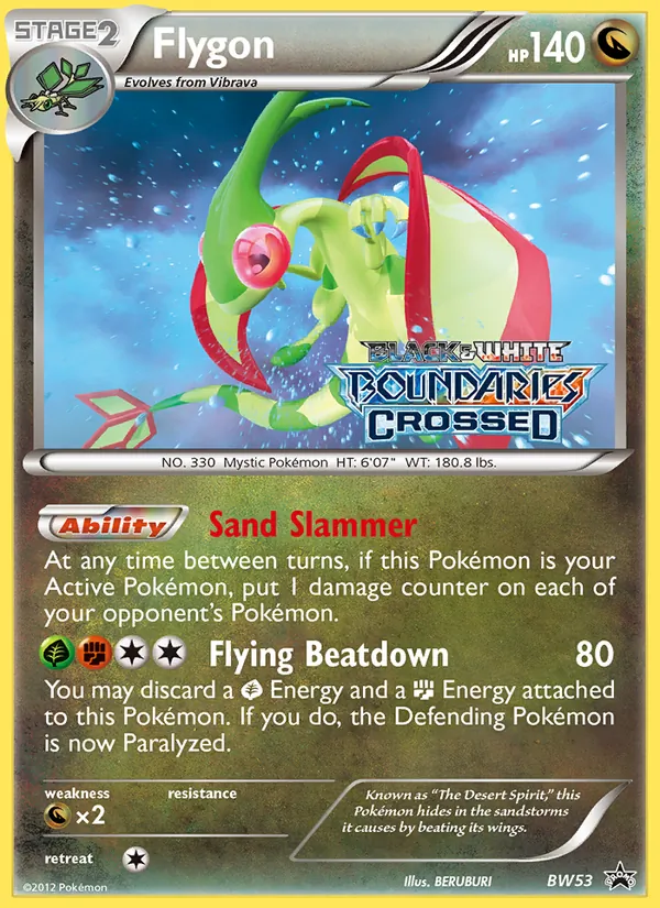 Kartu Flygon dari BW Black Star Promos, nomor BW53/101