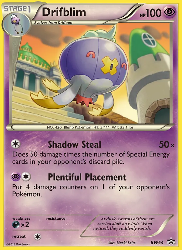 Kartu Drifblim dari BW Black Star Promos, nomor BW64/101