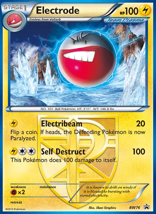 Kartu Electrode dari BW Black Star Promos, nomor BW76/101