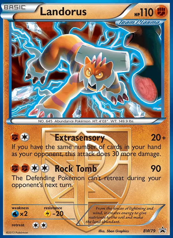 Kaart Landorus uit BW Black Star Promos, nummer BW79/101