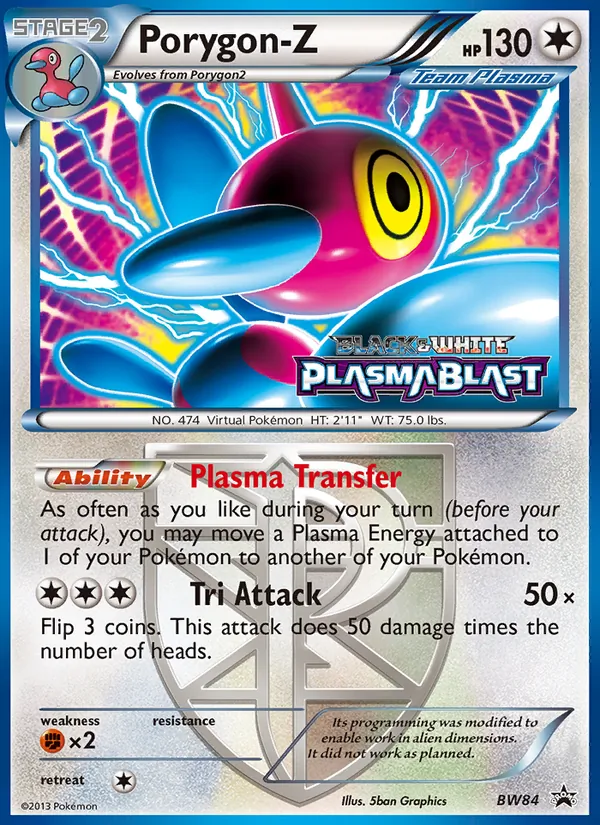 Kartu Porygon-Z dari BW Black Star Promos, nomor BW84/101
