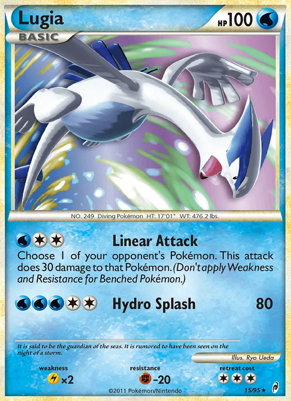 Lugia card from Call of Legends, number 15/95