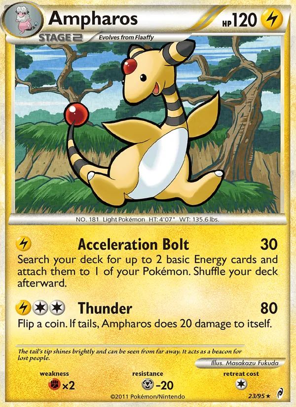 Ampharos card from Call of Legends, number 23/95
