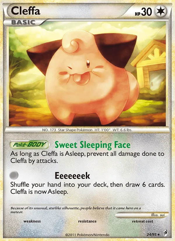 Cleffa card from Call of Legends, number 24/95