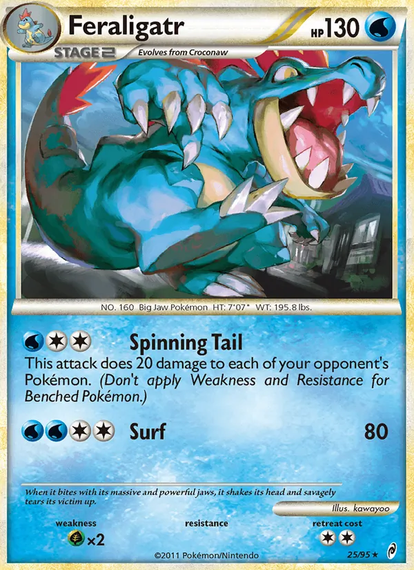 Feraligatr card from Call of Legends, number 25/95
