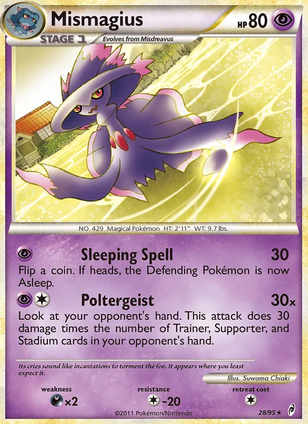 Mismagius card from Call of Legends, number 28/95