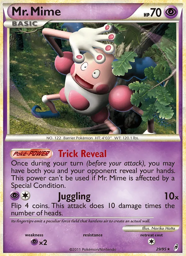 Mr. Mime card from Call of Legends, number 29/95