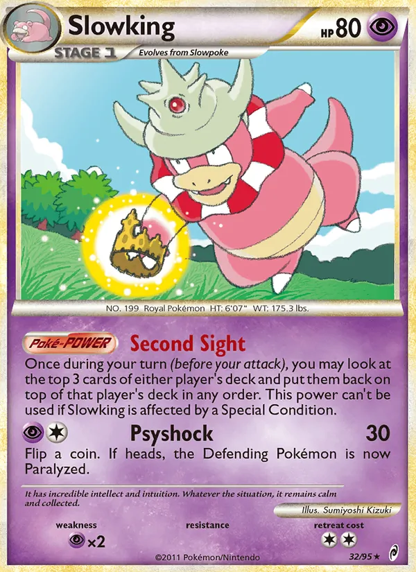 Slowking card from Call of Legends, number 32/95
