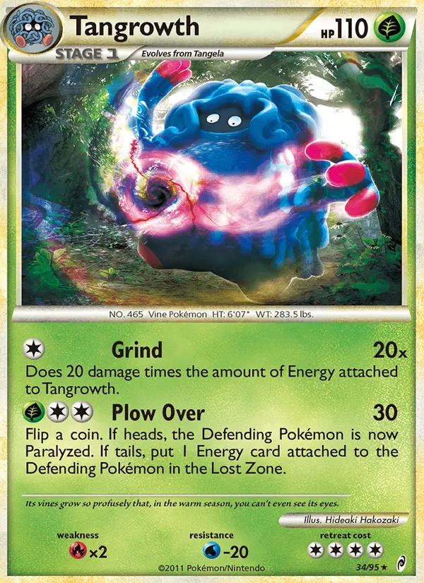 Tangrowth card from Call of Legends, number 34/95