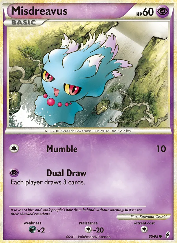 Misdreavus card from Call of Legends, number 65/95