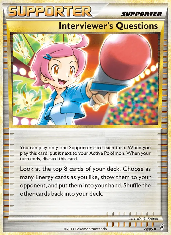 Interviewer's Questions card from Call of Legends, number 79/95