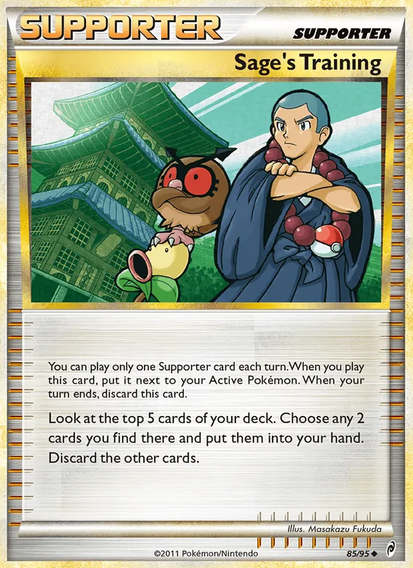 Sage's Training card from Call of Legends, number 85/95