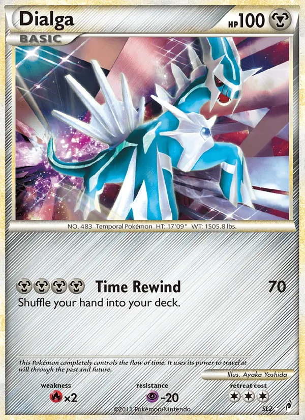 Dialga card from Call of Legends, number SL2/95