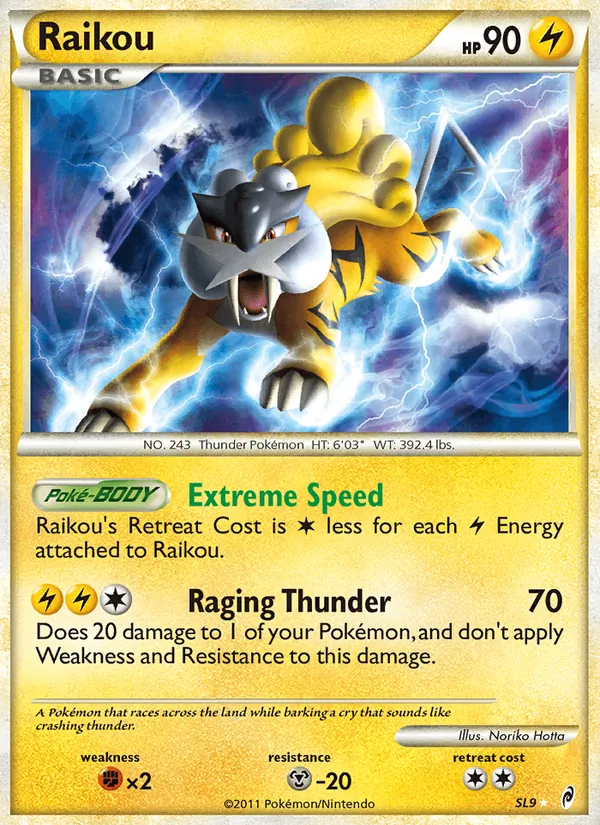 Raikou card from Call of Legends, number SL9/95