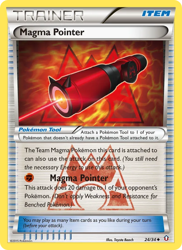 Carta Magma Pointer de la expansión Double Crisis, número 24/34
