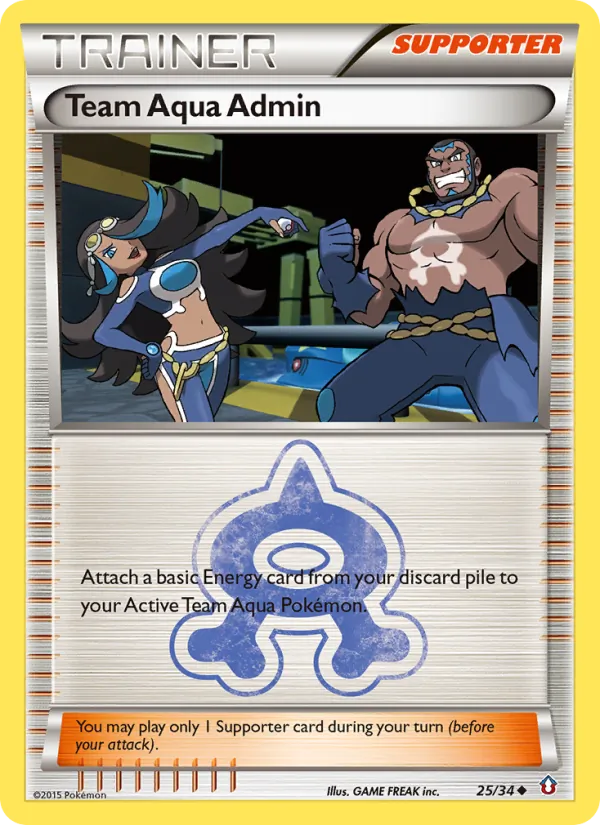 Kartu Team Aqua Admin dari Double Crisis, nomor 25/34